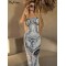 Black & White Nude Art Bodycon Dress Black & White Nude Art Bodycon Dress
