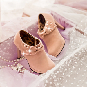 Glistening Accented High Heel Boots Glistening Accented High Heel Boots