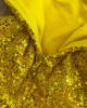 Yellow Sequined Party Dress 