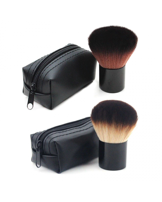 Blush Bronzer Powder Foundation Beauty Makeup Brush with Case