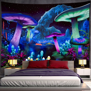 Fairytale Dreamy Mushroom Tapestry