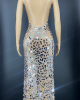 Shining Mirrors Rhinestones Gown