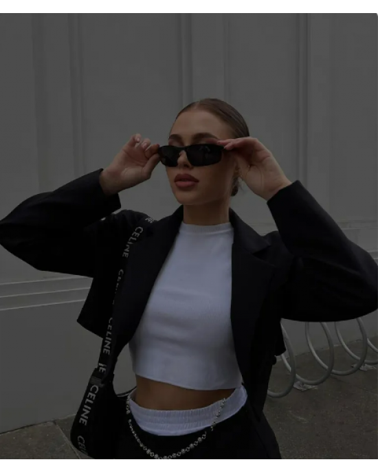 Sleek Cropped Blazer  Sleek Cropped Blazer