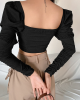 Romantic Puff Sleeve Corset Crop Top Romantic Puff Sleeve Corset Crop Top