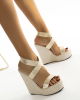 Peep Toe Wedges Platform Heels Peep Toe Wedges Platform Heels