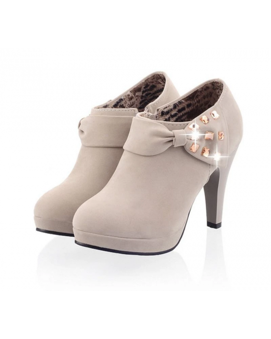 Glistening Accented High Heel Boots Glistening Accented High Heel Boots