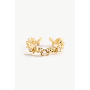 Butterfly Zircon Open Ring Butterfly Zircon Open Ring
