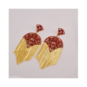 Sparkly Rhinestone Tassel Chandelier Earrings 