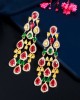 Multicolor Water Drop Chandelier Earrings 