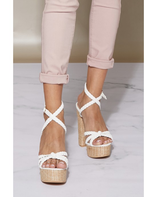 DDK From the Top Braided Platform Heels DDK From the Top Braided Platform Heels