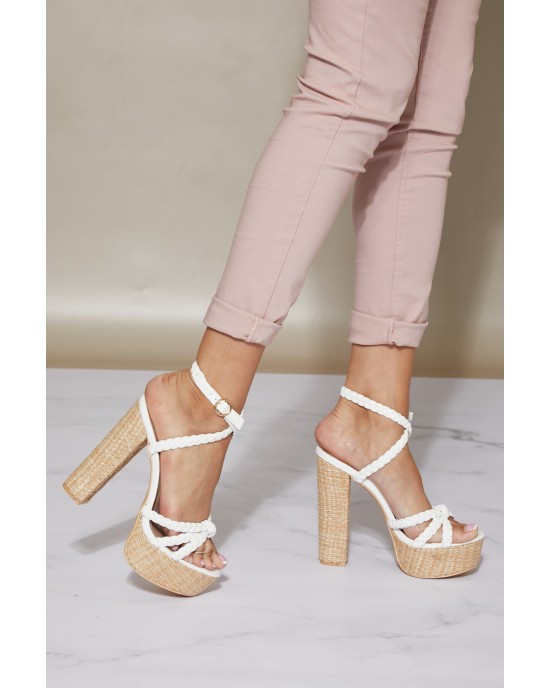 DDK From the Top Braided Platform Heels DDK From the Top Braided Platform Heels
