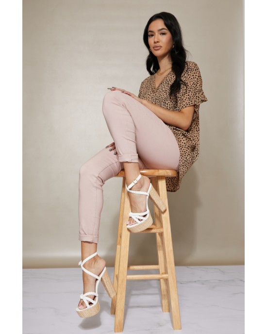 DDK From the Top Braided Platform Heels DDK From the Top Braided Platform Heels