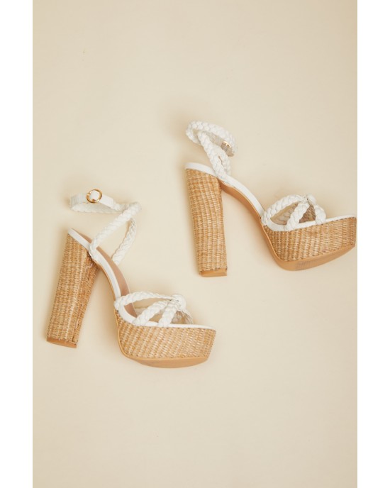 DDK From the Top Braided Platform Heels DDK From the Top Braided Platform Heels