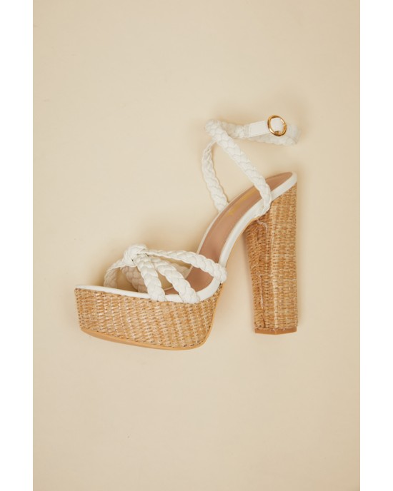 DDK From the Top Braided Platform Heels DDK From the Top Braided Platform Heels