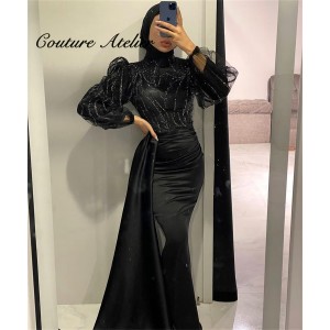 Jet Black Mermaid Dinner Gown Jet Black Mermaid Dinner Gown