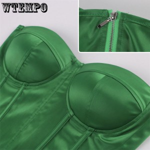 Shimmery Sweetheart Neckline Corset Tube Top Shimmery Sweetheart Neckline Corset Tube Top