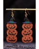 Halloween Jack-O-Lantern Trick-Or-Treat Dangle Earrings Halloween Jack-O-Lantern Trick-Or-Treat Dangle Earrings