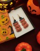 Halloween Jack-O-Lantern Trick-Or-Treat Dangle Earrings Halloween Jack-O-Lantern Trick-Or-Treat Dangle Earrings