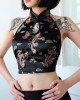 Chinese Beauty Embroidery Crop Top 