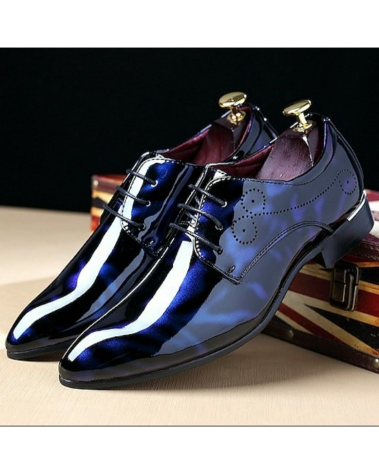 Men's Royal Blue Oxfords Dress Shoes