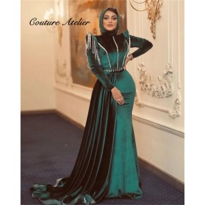 Posh Middle Eastern Velvet Gown Posh Middle Eastern Velvet Gown