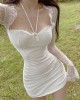 Lace Sheer Bridal Party Dress