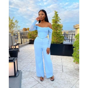 Cinderella Off The Shoulder Corset Long Sleeve Crop Top Cinderella Off The Shoulder Corset Long Sleeve Crop Top