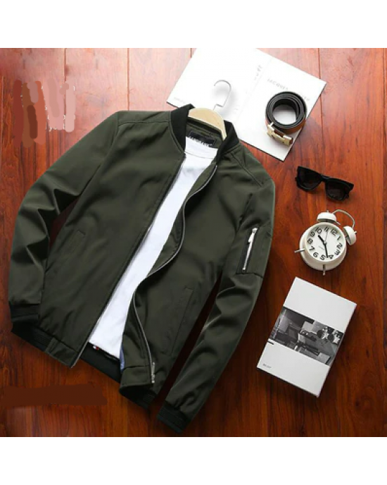 Men's Bomber Zipper Jacket