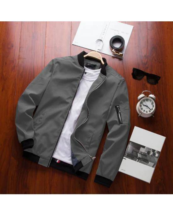 Men's Bomber Zipper Jacket