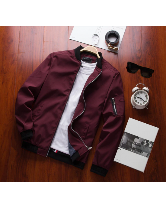 Men's Bomber Zipper Jacket