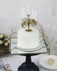 Vintage Gold Silver White Pink Bronze Happy Birthday Wedding Party Cake Topper Dessert Table Baking Decoration 