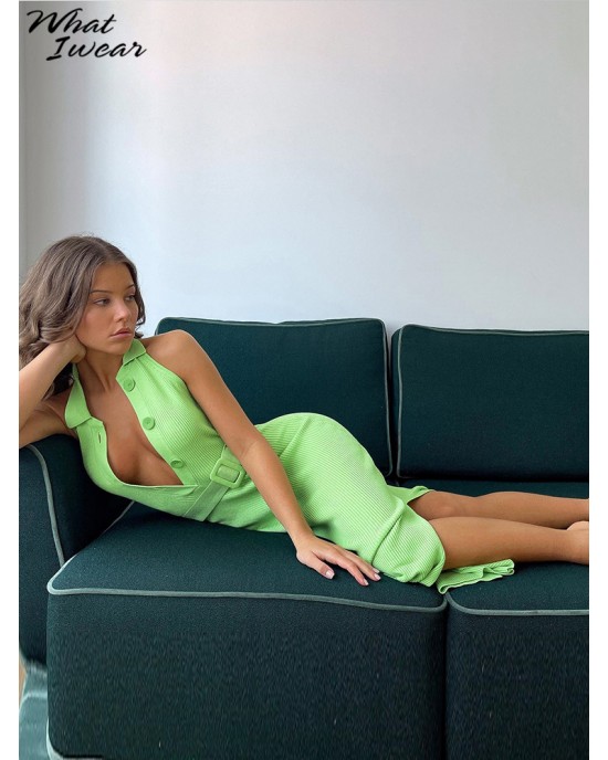 Too Cute Green Maxi Dress