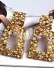 Turkish Influence Inspired Bejeweled Geometric Earrings 