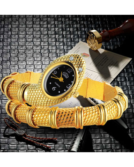 Gold Snake Watch Bracelet Gold Snake Watch Bracelet