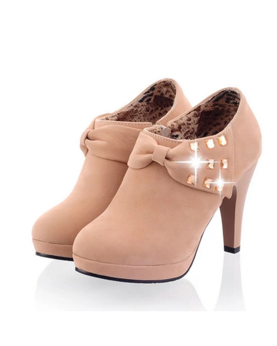 Glistening Accented High Heel Boots Glistening Accented High Heel Boots