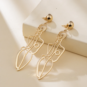 Gold Naked Art Body Earrings Gold Naked Art Body Earrings