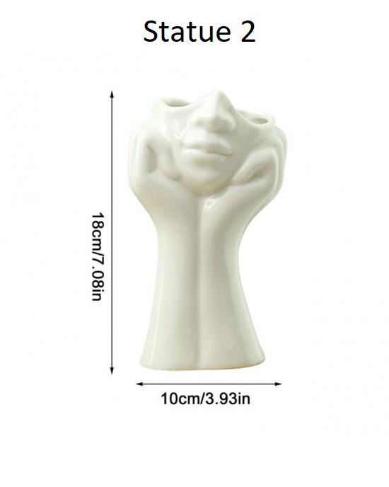 The Face Of The Company Ceramic Sculpture Statue Vase Figurine