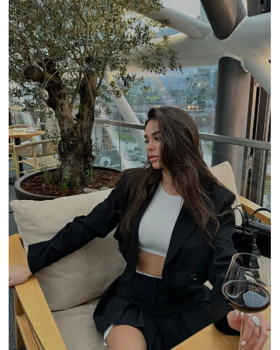 Sleek Cropped Blazer  Sleek Cropped Blazer