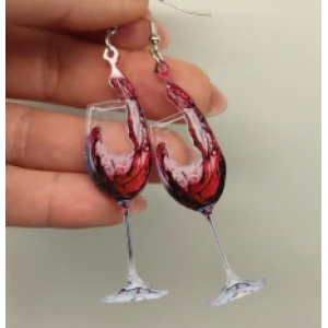 Wine Glass Earrings