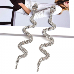 Snake Rhinestone Earrings