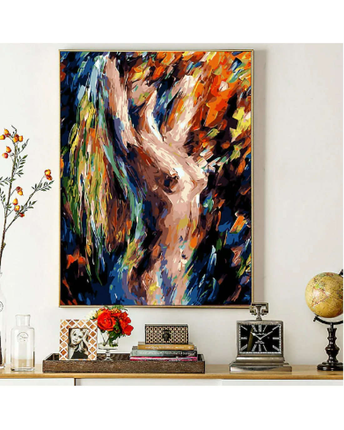 Mind, Body, & Blonde Painting Rolled Canvas (No Frame)