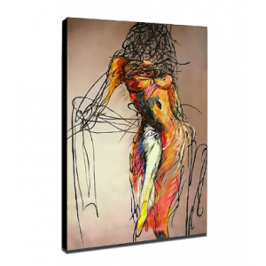 Curves & Curls Oil Painting Hand Painted Vertical Nude Modern Rolled Canvas (No Frame) Curves & Curls Oil Painting Hand Painted Vertical Nude Modern Rolled Canvas (No Frame)