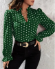 Polka dot puff sleeve blouse Polka dot puff sleeve blouse