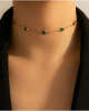 In A World Of Green Emeralds Chocker Necklace
