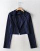 Pin Striped Suit Cropped Blazer Pin Striped Suit Cropped Blazer