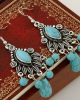 Vintage Turquoise Chandelier Earrings