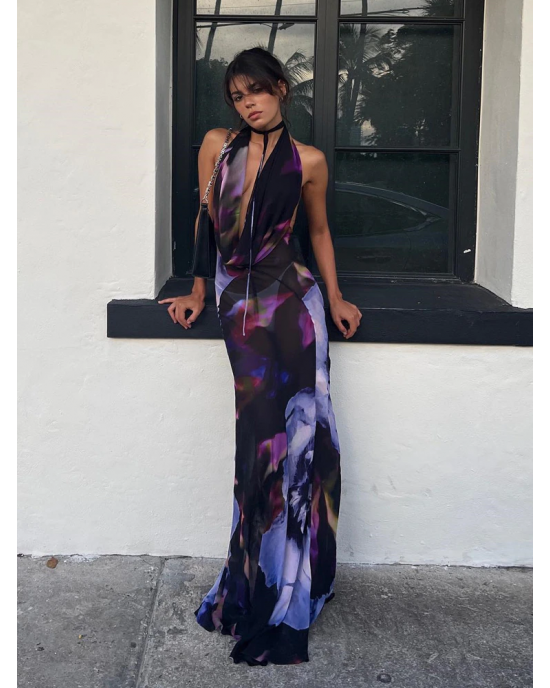 Sheer Backless Bodycon Deep V Neck Beach Dress Sheer Backless Bodycon Deep V Neck Beach Dress