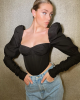 Romantic Puff Sleeve Corset Crop Top Romantic Puff Sleeve Corset Crop Top
