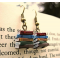 Classic Book Stacks Drop Dangle Earrings Classic Book Stacks Drop Dangle Earrings