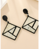 Women's Chic And Modern Square Up Earrings 